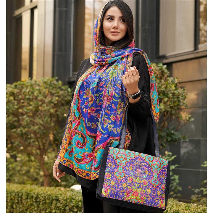 ست کیف و شال زنانه بهار کد ۱۳ Bahar Women Bag and Shawl Set Code 13